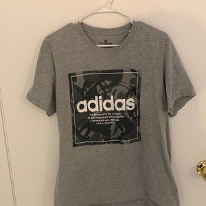 Adidas International Amplifier Tee, Large, Grey